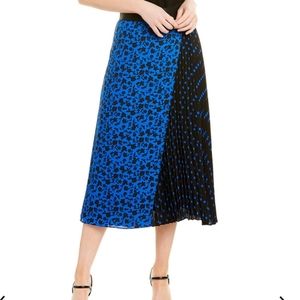 Alice + Olivia Lilia Pleated Midi Skirt